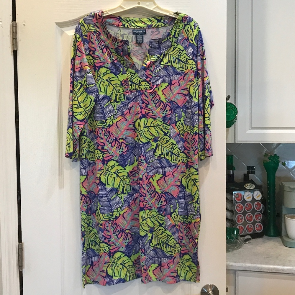 Caribbean Joe size Medium vibrant color UPF 50 dress